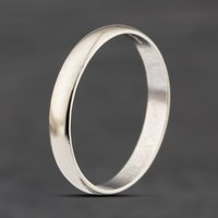 Second Hand 9ct White Gold 3mm Plain Wedding Ring 41871461