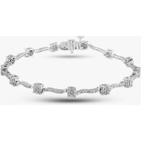 Pre-Owned 9ct White Gold 1.00ct Brilliant Cut Diamond Bracelet 43070025