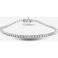 Pre-Owned 14ct White Gold 2.50ct Brilliant Cut Diamond 7.5 Inch Tennis Bracelet 4307118