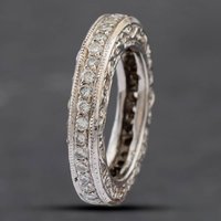 Pre-Owned 14ct White Gold 0.75ct Brilliant Cut Diamond Full Eternity Ring 43121068