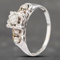 Pre-Owned 9ct White Gold 0.23ct Brilliant Cut Diamond Solitaire Ring 43121137