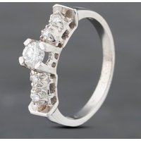 Pre-Owned 18ct White Gold 0.29ct Brilliant Cut Diamond Solitaire Ring 43121158