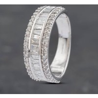 Pre-Owned 14ct White Gold 1.00ct Diamond Band Ring 43121209