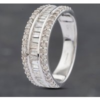 Pre-Owned 14ct White Gold 1.00ct Diamond Band Ring 43121210