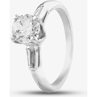 Pre-Owned 14ct White Gold 0.90ct Brilliant Cut Diamond Solitaire Ring 4312155222