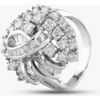 Pre-Owned Platinum 2.05ct Diamond Swirl Cluster Ring 431215635