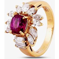 Pre-Owned 14ct Yellow Gold 1.50ct Ruby and 1.00ct Diamond Ring 4312302