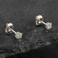Pre-Owned 14ct White Gold 0.25ct Brilliant Cut Diamond Stud Earrings 43171143