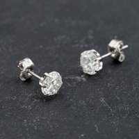 Pre-Owned Platinum 1.63ct Brilliant Cut Diamond Claw Set Stud Earrings 43171361