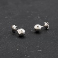 Pre-Owned White Gold 6mm Ball Stud Earrings 43171394