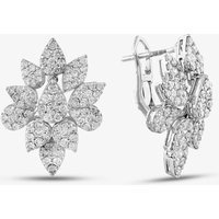 Pre-Owned 14ct White Gold 2.25ct Brilliant Cut Diamond Cluster Spray Stud Earrings 431715526