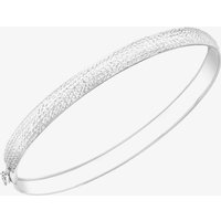 9ct White Gold Diamond-Cut Bangle 5.32.0779