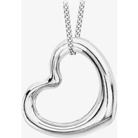 9ct White Gold Open Heart Necklace 5.61.8659