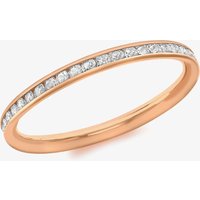 9ct Rose Gold 2mm Crystal-Set Eternity Ring 5.84.9079 L