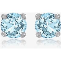Sterling Silver 3mm Blue Crystal Stud Earrings 8.57.7849