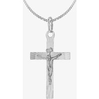 Sterling Silver Diamond-Cut Crucifix Pendant 8.64.3061