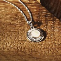 Clogau Sterling Silver Celebration Mother Of Pearl Topaz Pendant Necklace GWP PACK-3SCEL986