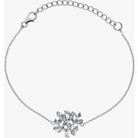 Hot Diamonds Nurture Sterling Silver White Topaz Tree Bracelet DL643