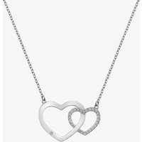 Hot Diamonds Striking Interlocking Hearts Topaz Necklace DN128