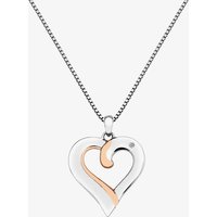 Hot Diamonds Silver and Rose Gold Plated Elegant Pendant DP687