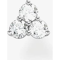 The Jewel Hut THOMAS SABO Silver Three Stone Cubic Zirconia Single Stud Earring H213805114