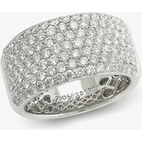 18ct White Gold Wide Pave Diamond Ring 15.01726.002
