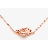 Rachel Galley Rose Gold Plated Double Love Heart Necklace H103RG