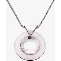 Sparkle Large Round Clear Crystal Disc Pendant N252 1962