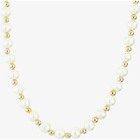 9ct 16 Inch Drilled Freshwater Pearl and Gold Necklace POZ726S
