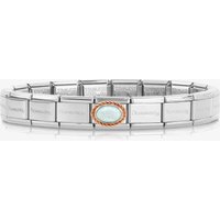 Nomination CLASSIC Composable Rose Gold White Opal Bracelet 030000 + 430507/07