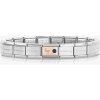 Nomination CLASSIC Rose Gold and Silver September Sapphire Bracelet 430508/09