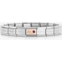 Nomination CLASSIC Rose Gold and Silver January Garnet Bracelet 430508/01