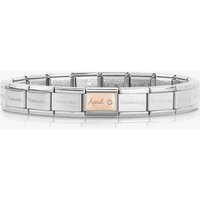 Nomination CLASSIC Rose Gold and Silver April Diamond Bracelet 430508/04