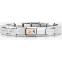 Nomination CLASSIC Rose Gold and Silver December Light Blue Topaz Bracelet 430508/12