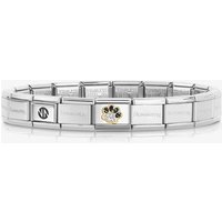 Nomination CLASSIC Gold Black & Silver Glitter Paw Bracelet 030220/22