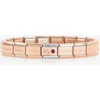 Nomination CLASSIC Rose Gold July Ruby Bracelet 430508/07