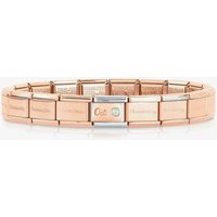Nomination CLASSIC Rose Gold October White Opal Bracelet 430508/10