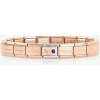 Nomination CLASSIC Rose Gold September Sapphire Bracelet 430508/09