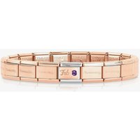 Nomination CLASSIC Rose Gold February Amethyst Bracelet 430508/02