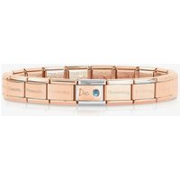 Nomination CLASSIC Rose Gold December Light Blue Topaz Bracelet 430508/12