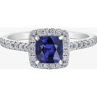 Platinum Sapphire 0.31ct Diamond Ring 30676WG/130 M