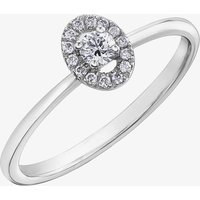 9ct White Gold 0.15ct Diamond Ring 31029WG/15-10 M