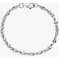 Unique Stainless Steel Polished Oval Link 21cm Bracelet LAB-296/21CM-P