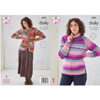 Sweater and Cardigan in King Cole Hedgerow Chunky (6205)