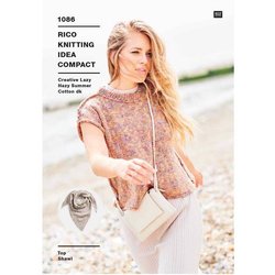 Rico Design Creative Lazy Hazy Summer Cotton Dk Top & Shawl Pattern (1086)