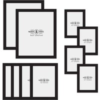 Set of 10 Assorted Photo Frames - Black