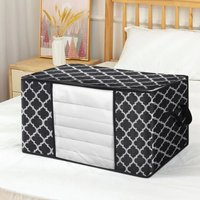 Foldable Clothes Storage Bag - Black