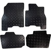 Nissan Leaf Car Floor Mats 2018 onwards Tailored Rubber 4pc Set Black - Black