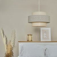Pair of Grey Ceiling Pendant Shade - Grey