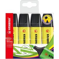 STABILO BOSS ORIGINAL Highlighters - Yellow / 4